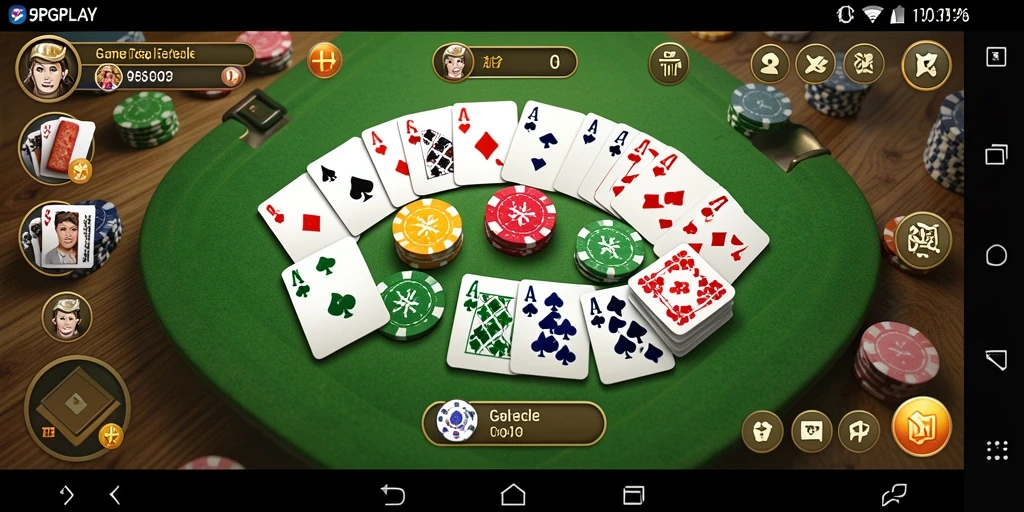 Tampilan gameplay Gaple seru di 95PGPLAY.
