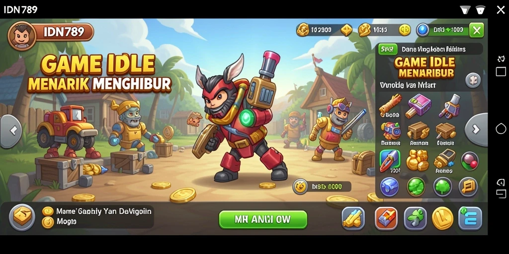 Tampilan gameplay IDN789 dengan elemen Idle yang menarik.