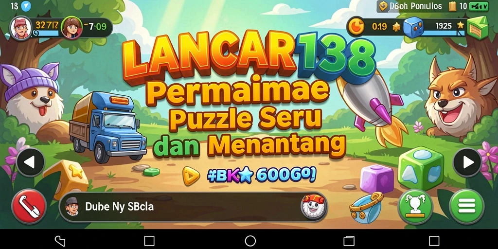 Screenshot utama menunjukkan gameplay puzzle yang menantang dan mengasyikkan.