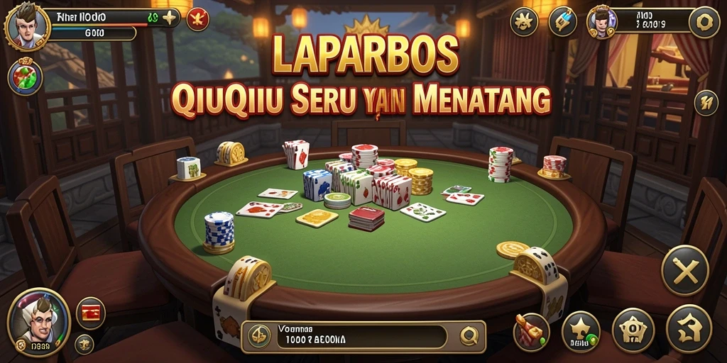 Screenshot utama LAPARBOS menampilkan gameplay QiuQiu yang seru.