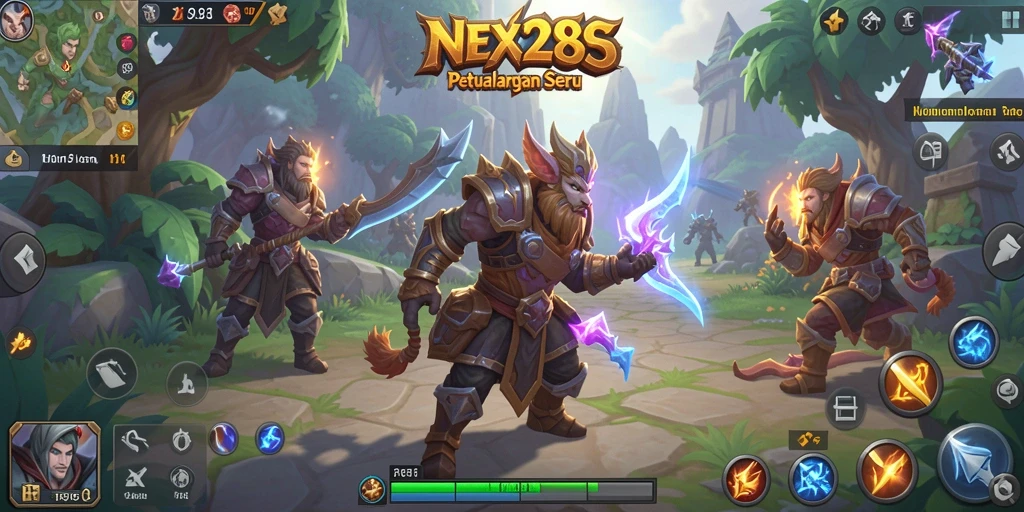 Tampilan menakjubkan dari gameplay ARPG di NEX288.