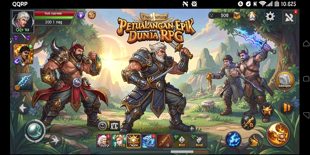 Tampilan gameplay QQRP yang menakjubkan dan mendebarkan.
