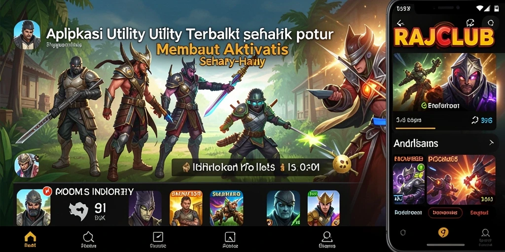 Tampilan antarmuka RAJACLUB yang user-friendly dan fungsional.