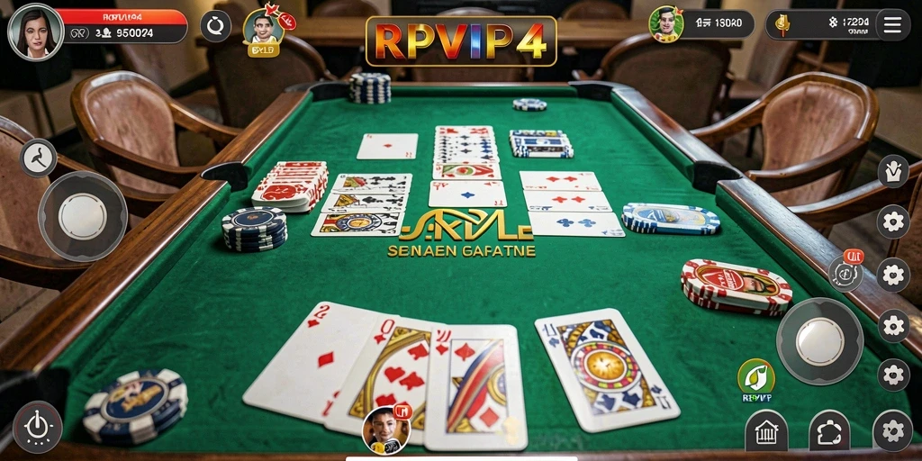 Tampilan permainan Gaple yang seru di RPVIP4.