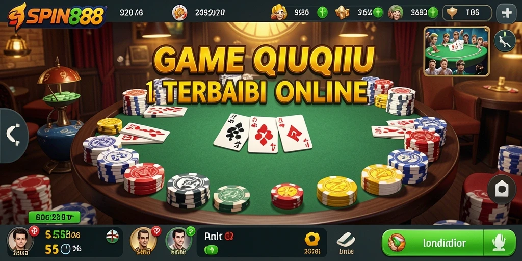 Tangkapan layar utama SPIN88 yang menunjukkan gameplay QiuQiu yang seru.