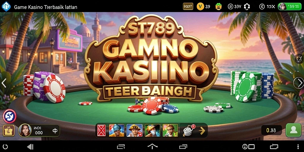 Tampilan menarik dari ST789 menampilkan gameplay Kasino yang seru dan interaktif.