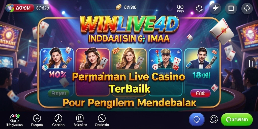 Tampilan gameplay Live Casino yang menarik di WINLIVE4D.