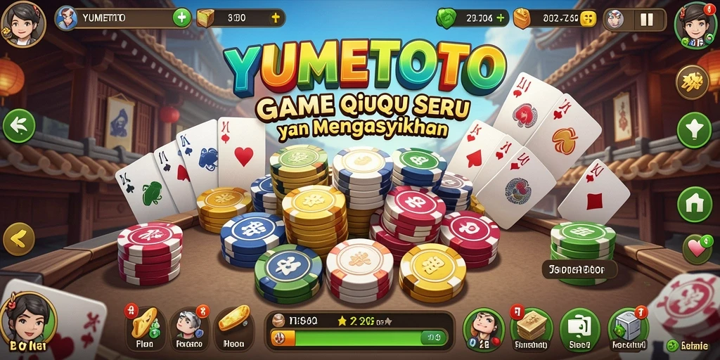 Tampilan gameplay YUMETOTO yang menampilkan suasana QiuQiu yang mendebarkan.